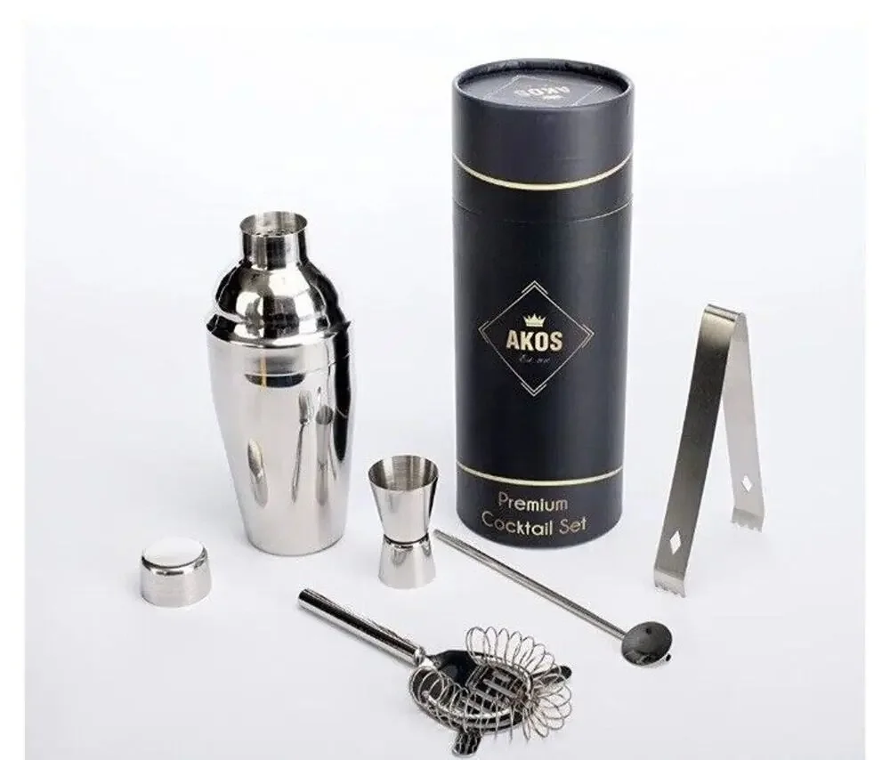 Akos Cocktail Mixer Set New Shaken Not Stirred Barware